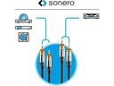 sonero Audio-Kabel Cinch - Cinch 12.5 m