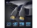 sonero Kabel Ultra High Speed HDMI 2.1 8K HDMI - HDMI, 0.5 m