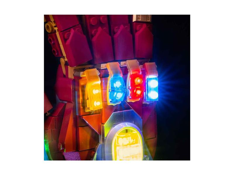 Light My Bricks LED-Licht-Set für LEGO® Iron Mans Nano Handschuh 76223