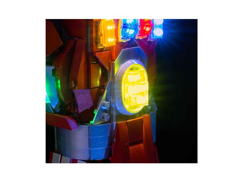 Light My Bricks LED-Licht-Set für LEGO® Iron Mans Nano Handschuh 76223