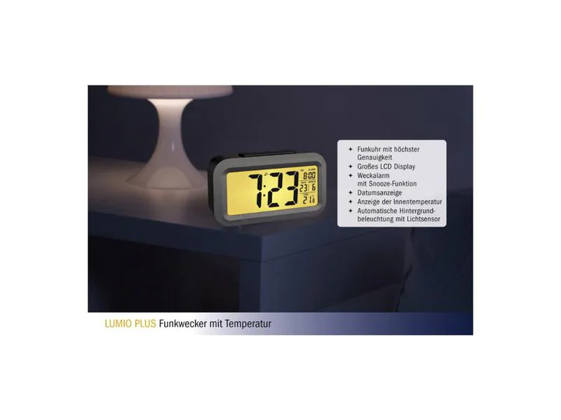 TFA Dostmann Digitalwecker LUMIO PLUS