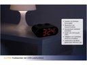 TFA Dostmann Funk-Wecker Ellypse Schwarz