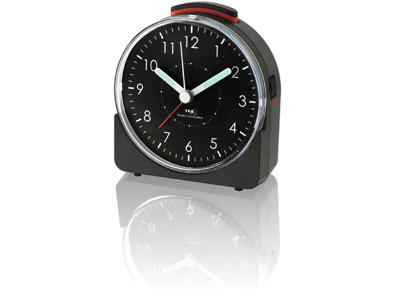 TFA Dostmann Funk-Wecker Sunrise Schwarz