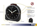 TFA Dostmann Funk-Wecker Sunrise Schwarz