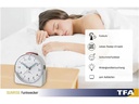 TFA Dostmann Funk-Wecker Sunrise Weiss