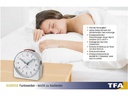 TFA Dostmann Funk-Wecker Sunrise Weiss