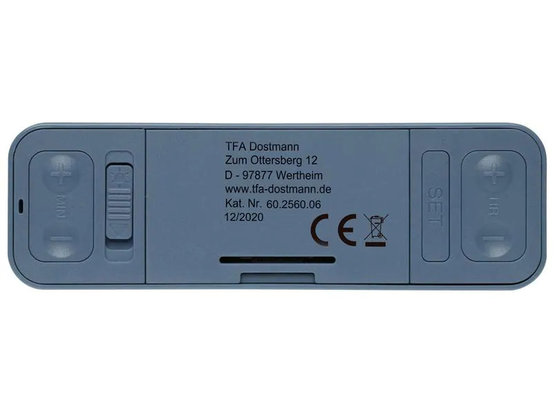 TFA Dostmann Funkwecker Twist Blau