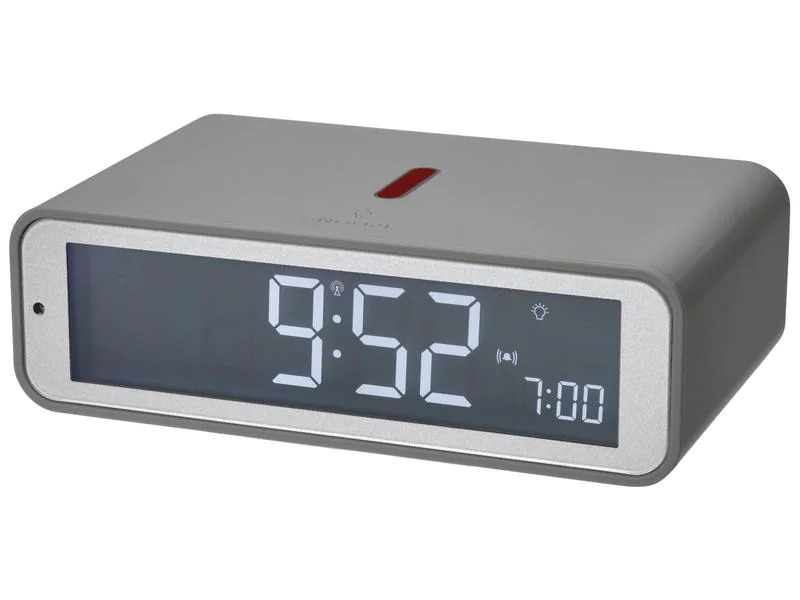 TFA Dostmann Funkwecker Twist Grau