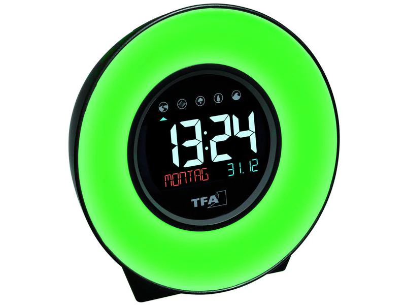 TFA Dostmann Radiowecker Moodlight mit Farbwechsel