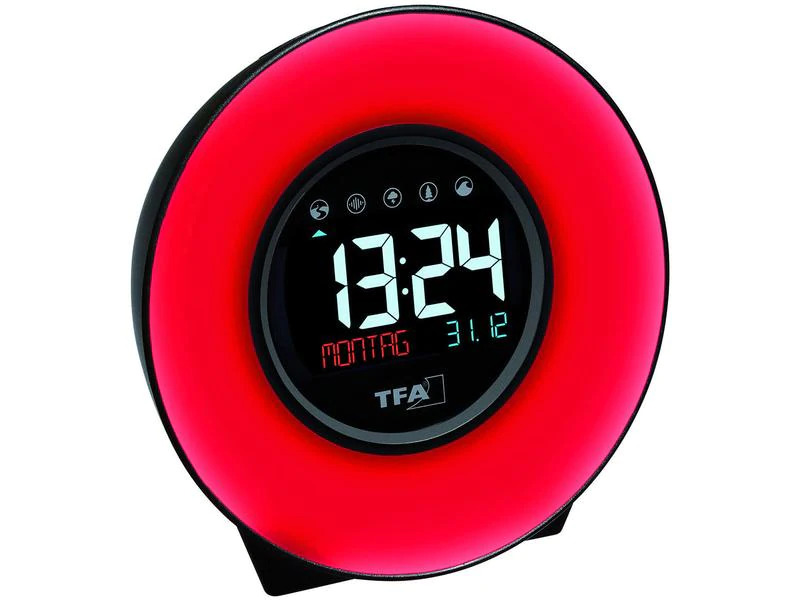 TFA Dostmann Radiowecker Moodlight mit Farbwechsel