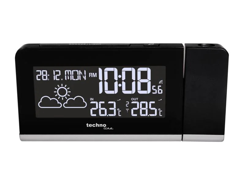 Technoline Projektions-Funkuhr WT 539 mit Wecker und Wettervorhersage
