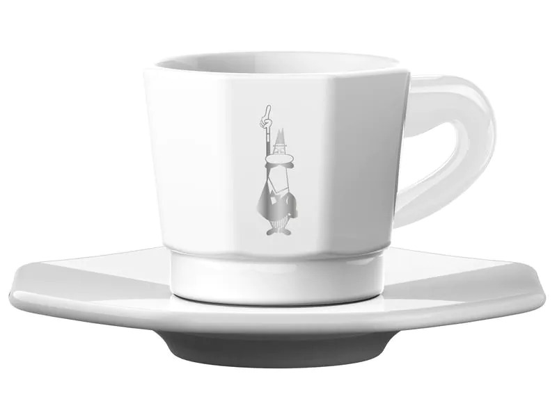 Bialetti Espressotasse 80 ml, 4 Stück, Weiss