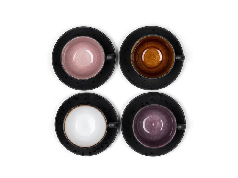 Bitz Kaffeetasse 0.24 l, 4 Stück, Schwarz