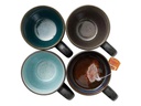Bitz Kaffeetasse 0.3 l, 4 Stück, Schwarz