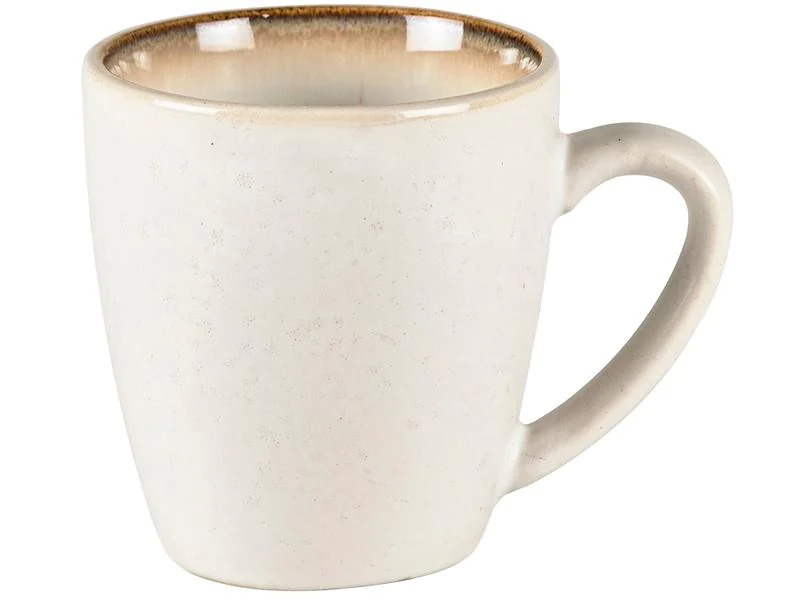 Bitz Kaffeetasse 190 ml, 6 Stück, Weiss/Braun