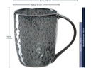 Leonardo Cappuccinotasse Matera 0.43 l, 6 Stück, Schwarz