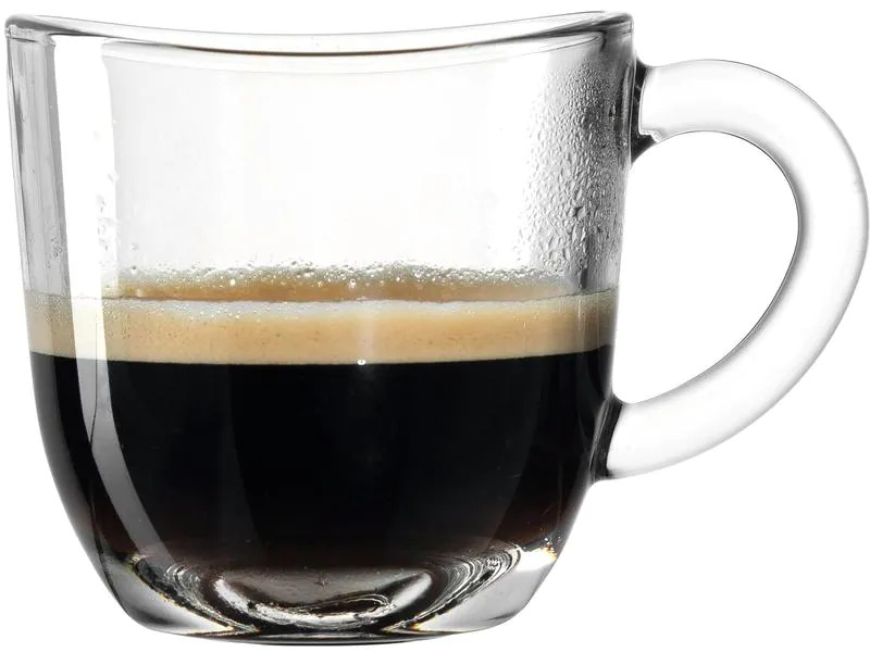 Leonardo Espressotasse Napoli 80 ml , 6 Stück, Transparent