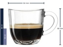 Leonardo Espressotasse Napoli 80 ml , 6 Stück, Transparent