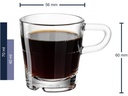 Leonardo Espressotasse Senso 0.07 l, 6 Stück, Transparent