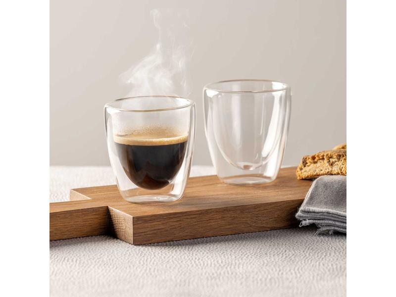Leonardo Kaffeebecher Duo 10 dl, 2 Stück, Transparent