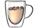 Leonardo Kaffeetasse Duo 300 ml, 4 Stück, Transparent