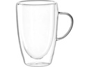 Leonardo Kaffeetasse Duo 400 ml, 4 Stück, Transparent