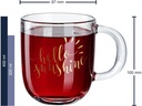 Leonardo Kaffeetasse Napoli Hello 400 ml , 1 Stück, Transparent