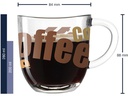 Leonardo Kaffeetasse Napoli mit Text 280 ml , Transparent