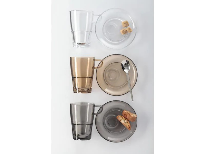 Leonardo Latte Macchiato Senso 0.35 l, 6 Stück, Transparent