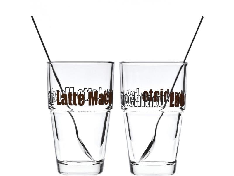Leonardo Latte Macchiato-Glas 3.7 dl, 2 Stück, Transparent