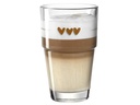 Leonardo Latte Macchiato-Glas Solo Herz 410 ml, 6 Stück, Transparent
