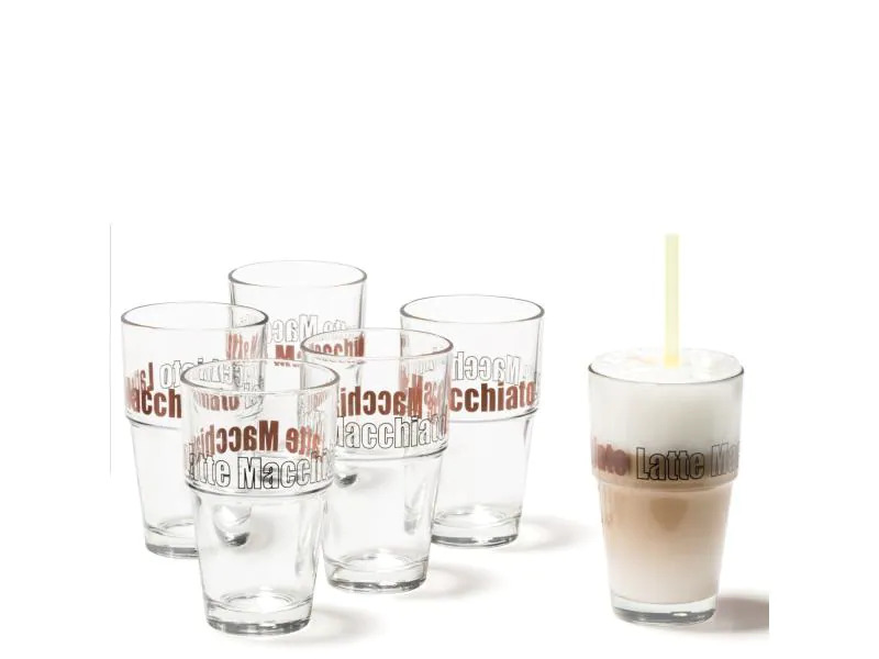 Leonardo Latte Macchiato-Glas Solo, satin 4.1 dl, 6 Stück