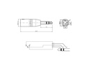 Bemero Audio-Adapter BA1102 XLR 3 Pole male - Klinke 6,3mm male