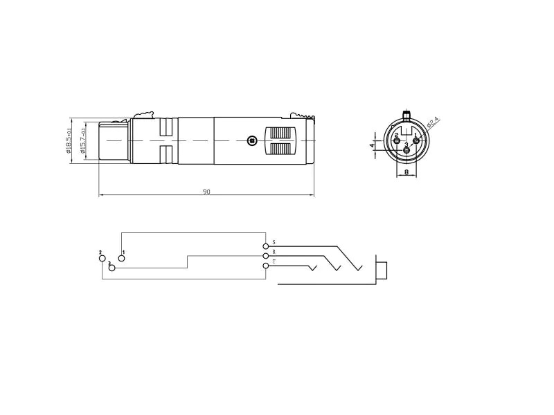Bemero Audio-Adapter BA1103 XLR 3 Pole female - Klinke 6,3mm female