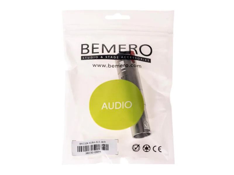 Bemero Audio-Adapter BA1104 XLR 3 Pole male - Klinke 6,3mm female