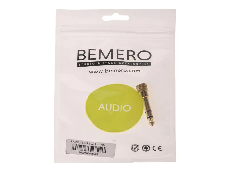 Bemero Audio-Adapter BA2002 Klinke 6,3mm male - Klinke 3,5mm female