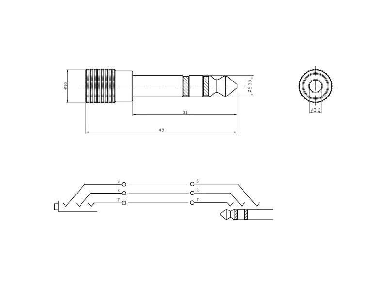 Bemero Audio-Adapter BA2002 Klinke 6,3mm male - Klinke 3,5mm female
