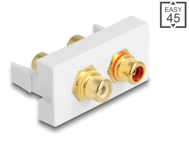 Delock Audio-Adapter 22.5x45mm Cinch - Cinch