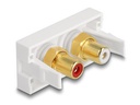 Delock Audio-Adapter 22.5x45mm Cinch - Cinch