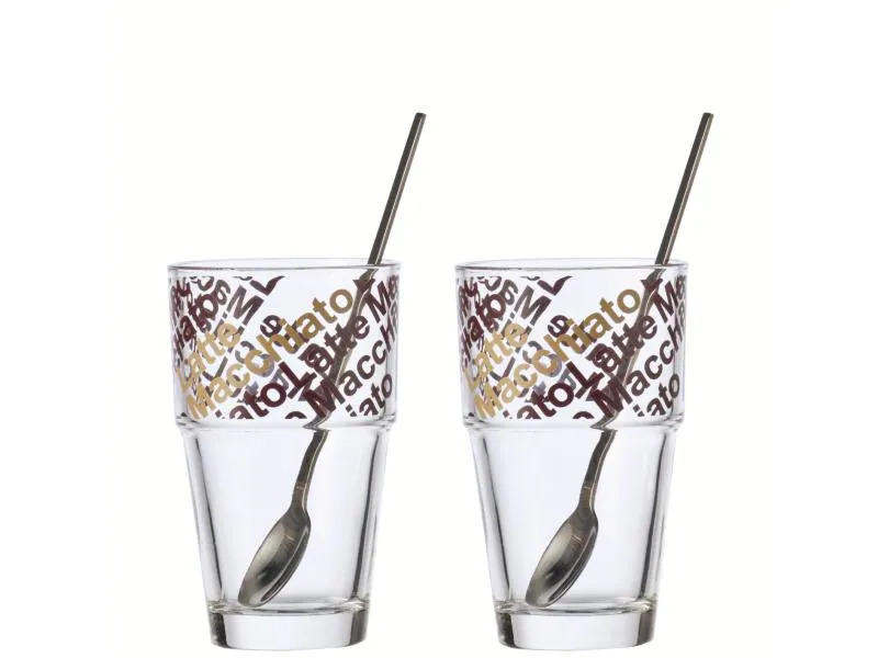 Leonardo Latte Macchiato-Glas 3.7 dl, 2 Stück, Transparent