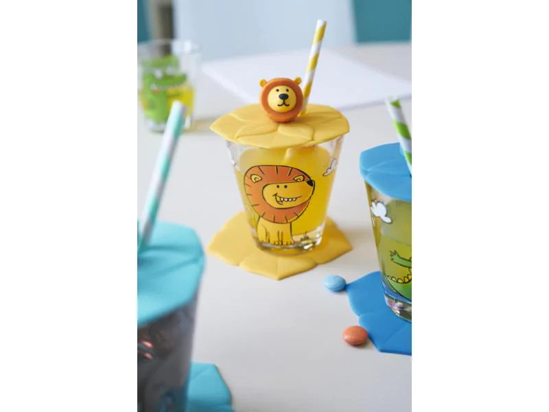 Leonardo Trinkglas für Kinder Bambini Löwe, 215 ml, 3-teilig