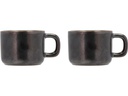 Villa Collection Espressotasse Fjord 100 ml, 2 Stück, Schwarz