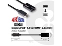 Club 3D Adapter DP 1.4 - HDMI 2.0 HDR, 4K aktiv