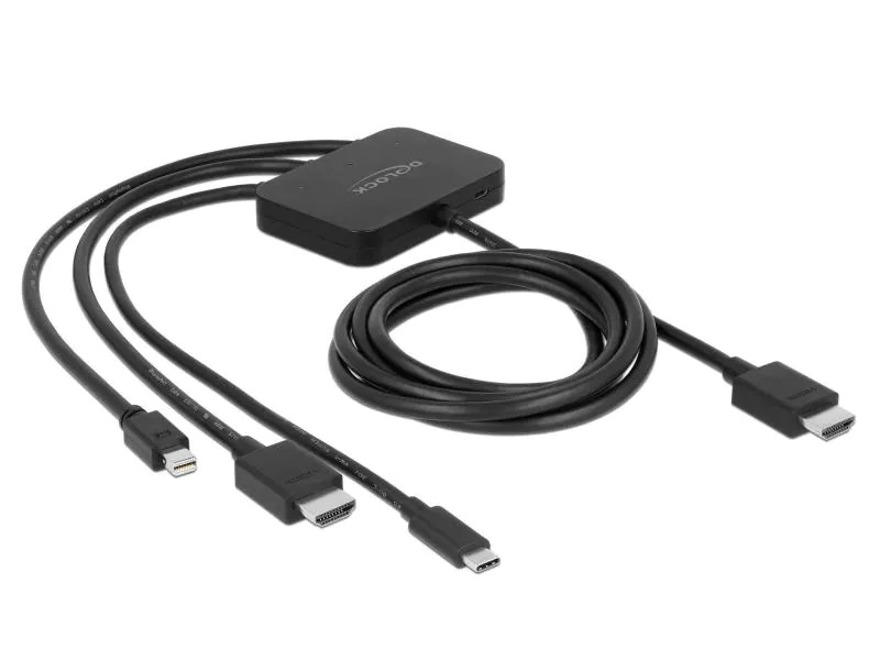 Delock Adapter 85830 USB-C, HDMI oder Mini-DP zu HDMI 1.8m