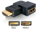 Delock Adapter 90° links HDMI-A - HDMI-A