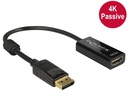 Delock Adapter DisplayPort - HDMI passiv, 4K/30Hz, schwarz