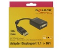 Delock Adapter Displayport - DVI-I Schwarz