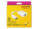 Delock Adapter Displayport - VGA Weiss