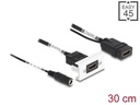 Delock Adapter Easy45 4K60Hz HDMI-A - HDMI-A/Strombuchse