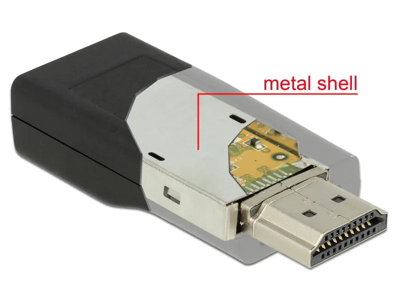 Delock Adapter HDMI - VGA Schwarz